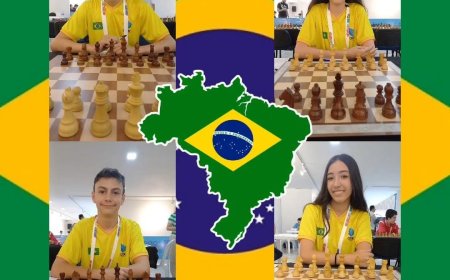 Xadrez araxaense representou o Brasil nos Jogos Sul-americano Escolares  na Colômbia