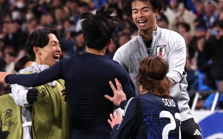 Japão é 1º classificado para Copa do Mundo 2026 após 2 a 0 no Bahrein
