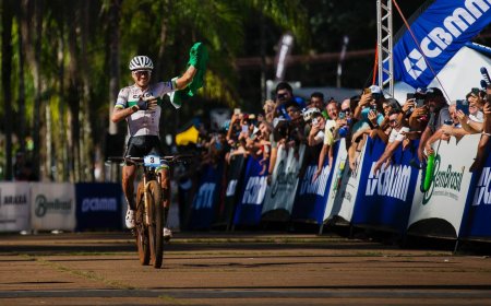 Kira Böhm (ALE) e Ulan Galinski vencem o Cross Country Olímpico da CiMTB em Araxá