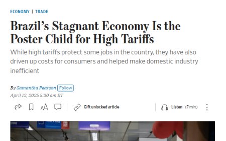 “Garoto-propaganda”: WSJ cita Brasil como exemplo negativo de protecionismo