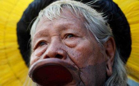 Cacique Raoni diz ser contra exploração de petróleo na Foz do Amazonas