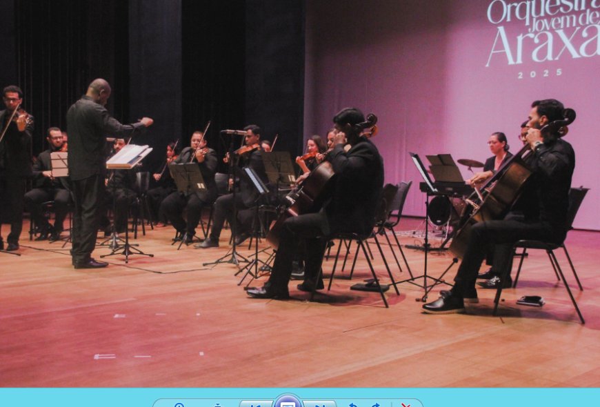 Orquestra Jovem de Araxá encanta plateia em apresentação no Teatro CBMM