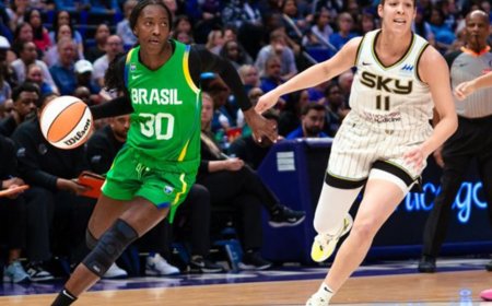 Em tour pelos EUA, seleção brasileira cai para o Chicago Sky, da WNBA