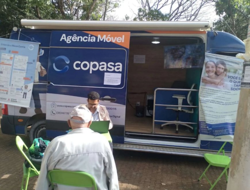 Após atender população de Patos de Minas, Agência Móvel da Copasa estaciona em Araxá