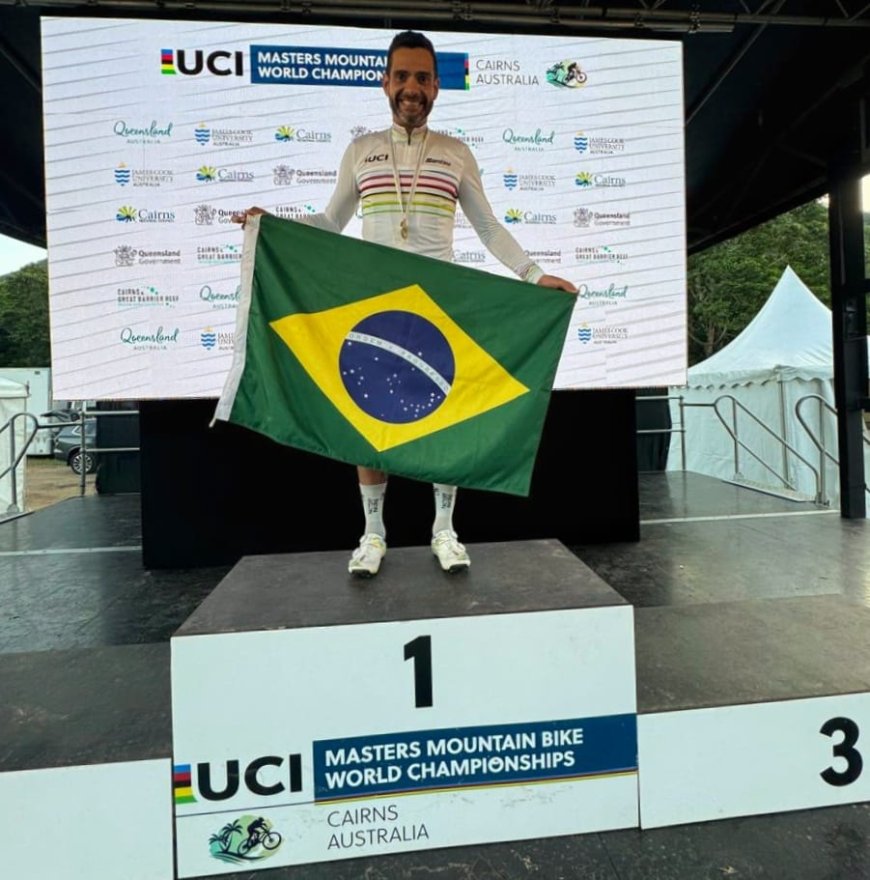 Ciclista radicado em Araxá é campeão mundial na Austrália