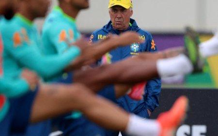Brasil enfrenta Equador na estreia do italiano Carlo Ancelotti