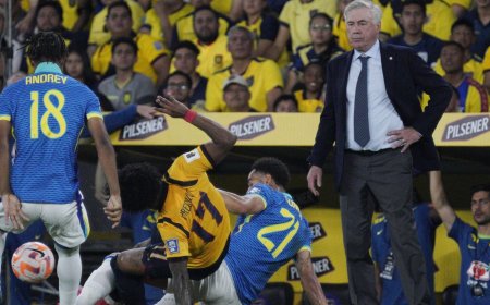 Brasil joga mal e fica no 0 a 0 com o Equador na estreia de Ancelotti