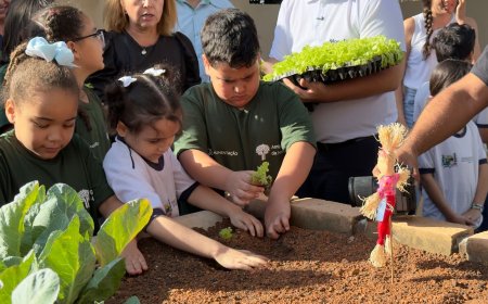 Horta sensorial é inaugurada em escola de Araxá