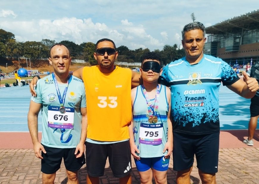Equipe APAE Paralímpica de Araxá conquista 45 medalhas no Meeting