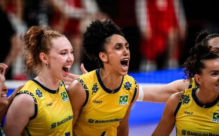 Brasil supera França por 3 sets a 2 na Liga das Nações de Vôlei
