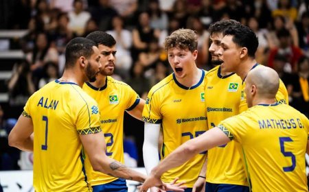 Liga das Nações: Brasil fecha 1ª fase na liderança e mira no mata-mata