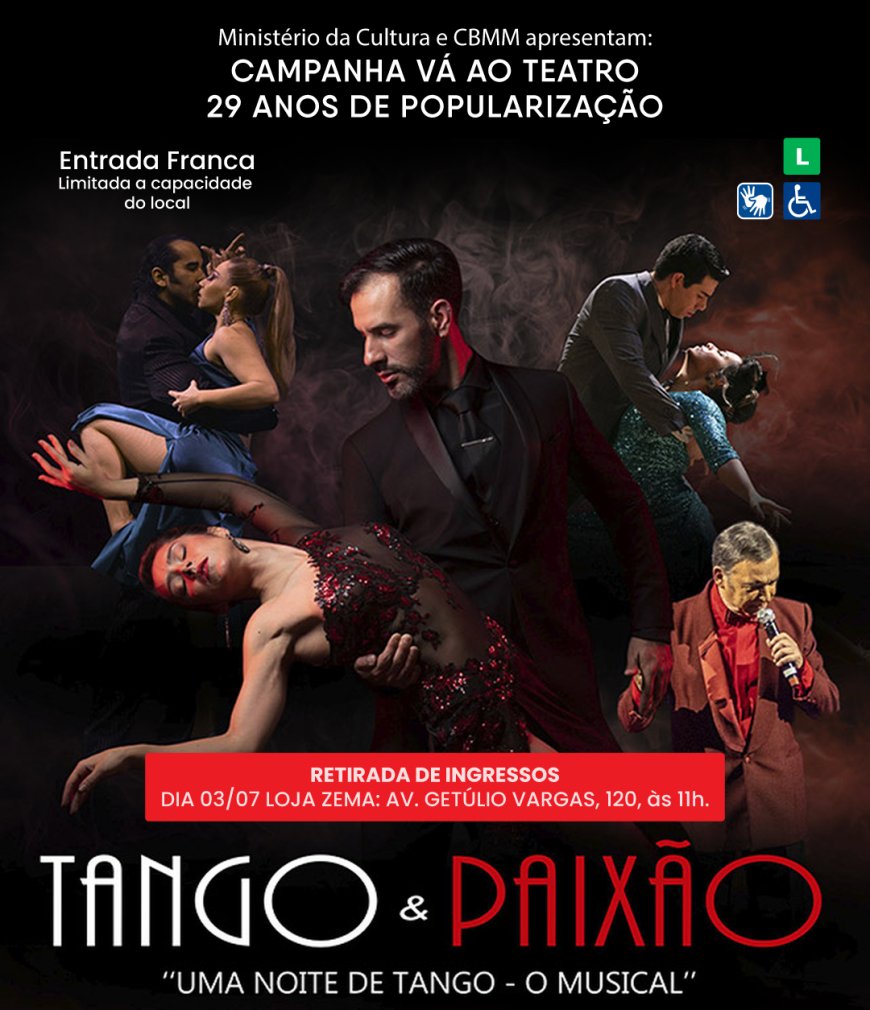 Araxá recebe o espetáculo “Tango & Paixão – Uma Noite de Tango”