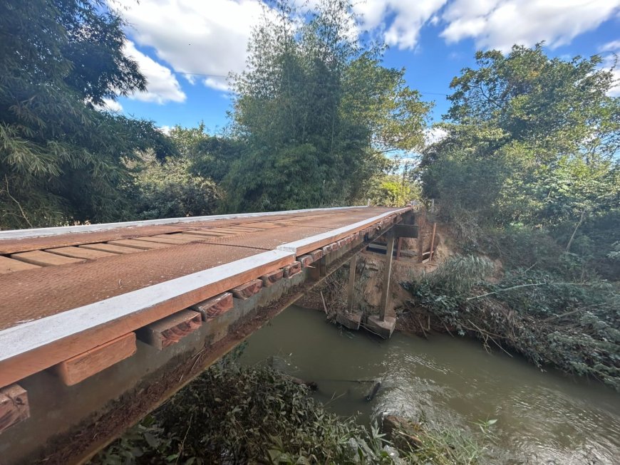 Ponte do Tamanduá é revitalizada em parceria entre Araxá e Ibiá