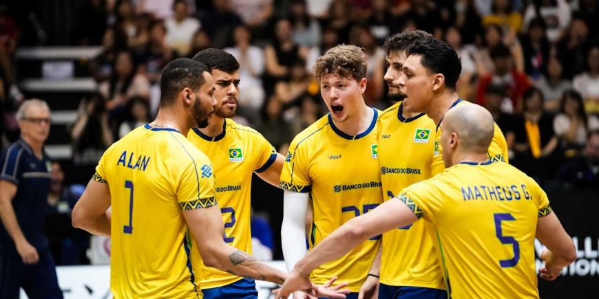 Liga das Nações: Brasil fecha 1ª fase na liderança e mira no mata-mata