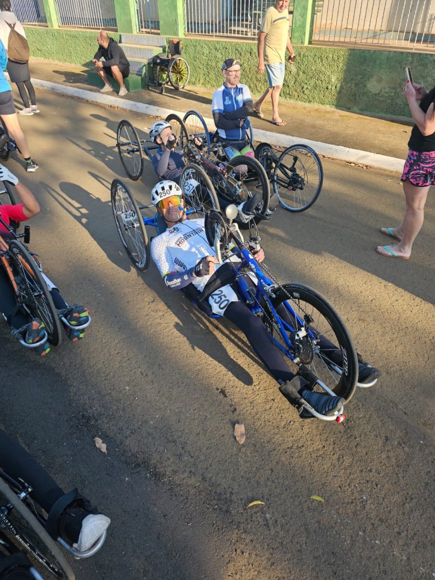 Atleta paralímpico de Araxá estreia no Brasileiro de Paraciclismo