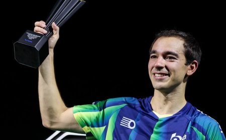 Hugo Calderano comemora título em Foz do Iguaçu, o 4º da temporada
