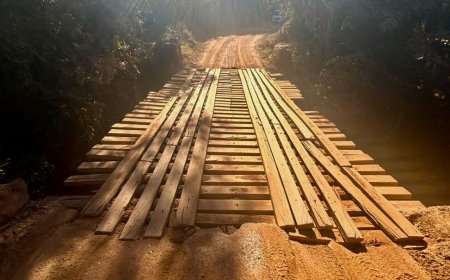 Ponte da Argenita foi interditada para reforma