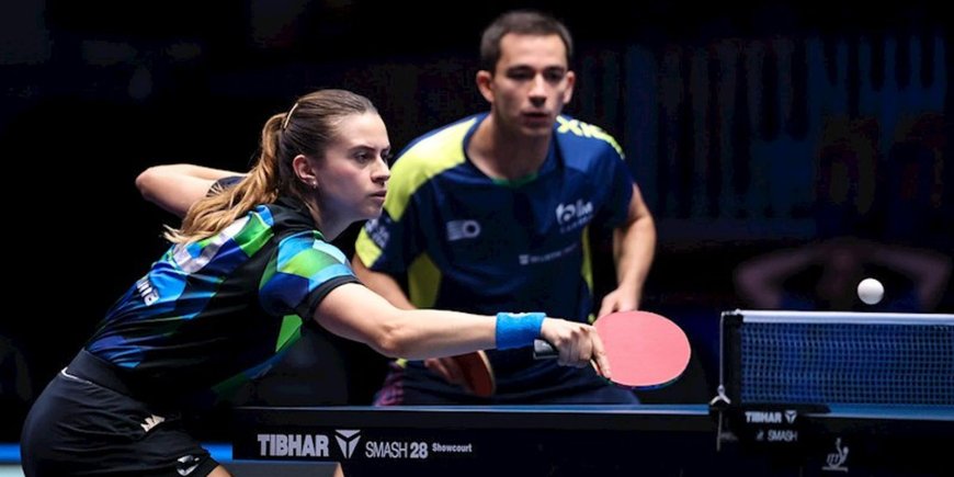 Calderano e Bruna Takahashi vão às quartas de duplas mistas na Suécia