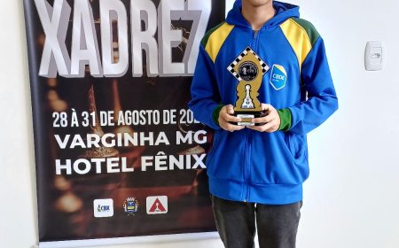 Araxaense Edgard é 3˚ no Mineiro de Xadrez Clássico Absoluto 2025