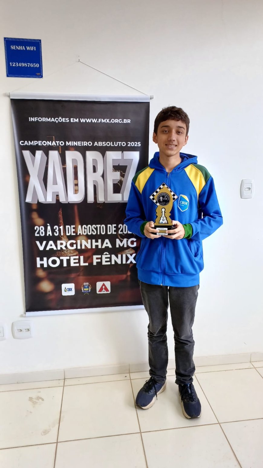 Araxaense Edgard é 3˚ no Mineiro de Xadrez Clássico Absoluto 2025