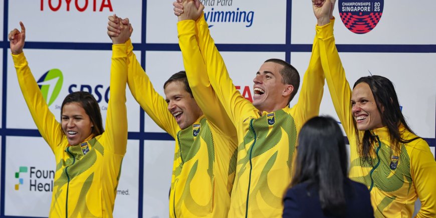 Com direito a recorde mundial, Brasil brilha no Mundial de natação