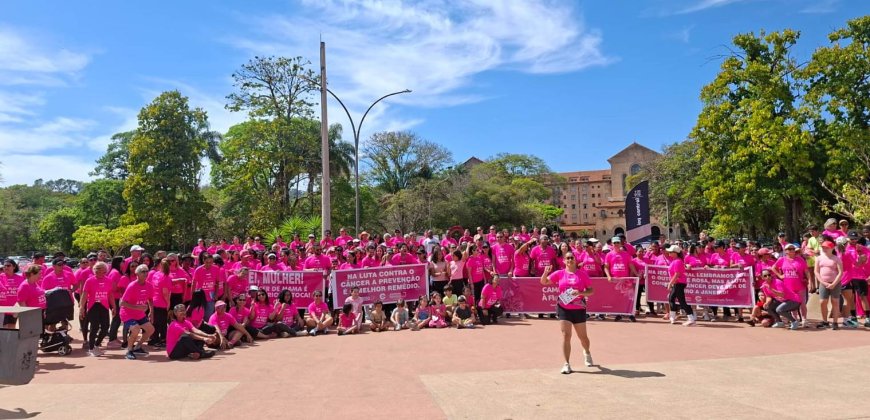 1ª Caminhada “À Flor da Pele” movimentou Araxá no fim de semana