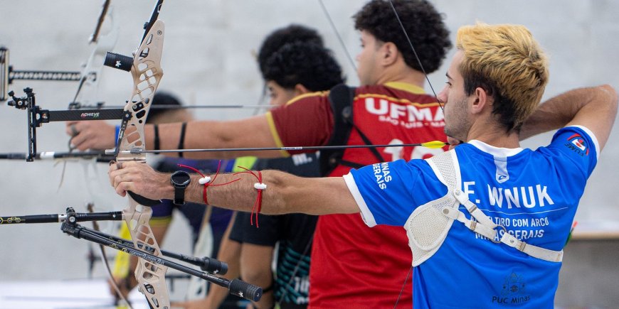 Fábio Klier é ouro no tiro com arco na estreia da modalidade no JUBs