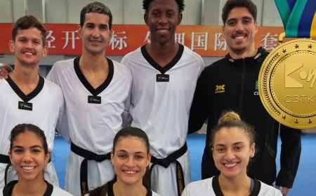 Brasil é tricampeão na Copa do Mundo por equipes de taekwondo na China