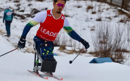 Cristian Ribeira fatura 2 ouros no para esqui cross-country na Noruega