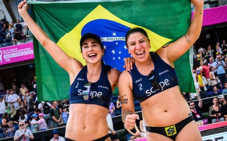 Carol Soberg e Rebecca faturam  bronze no Mundial de vôlei de praia