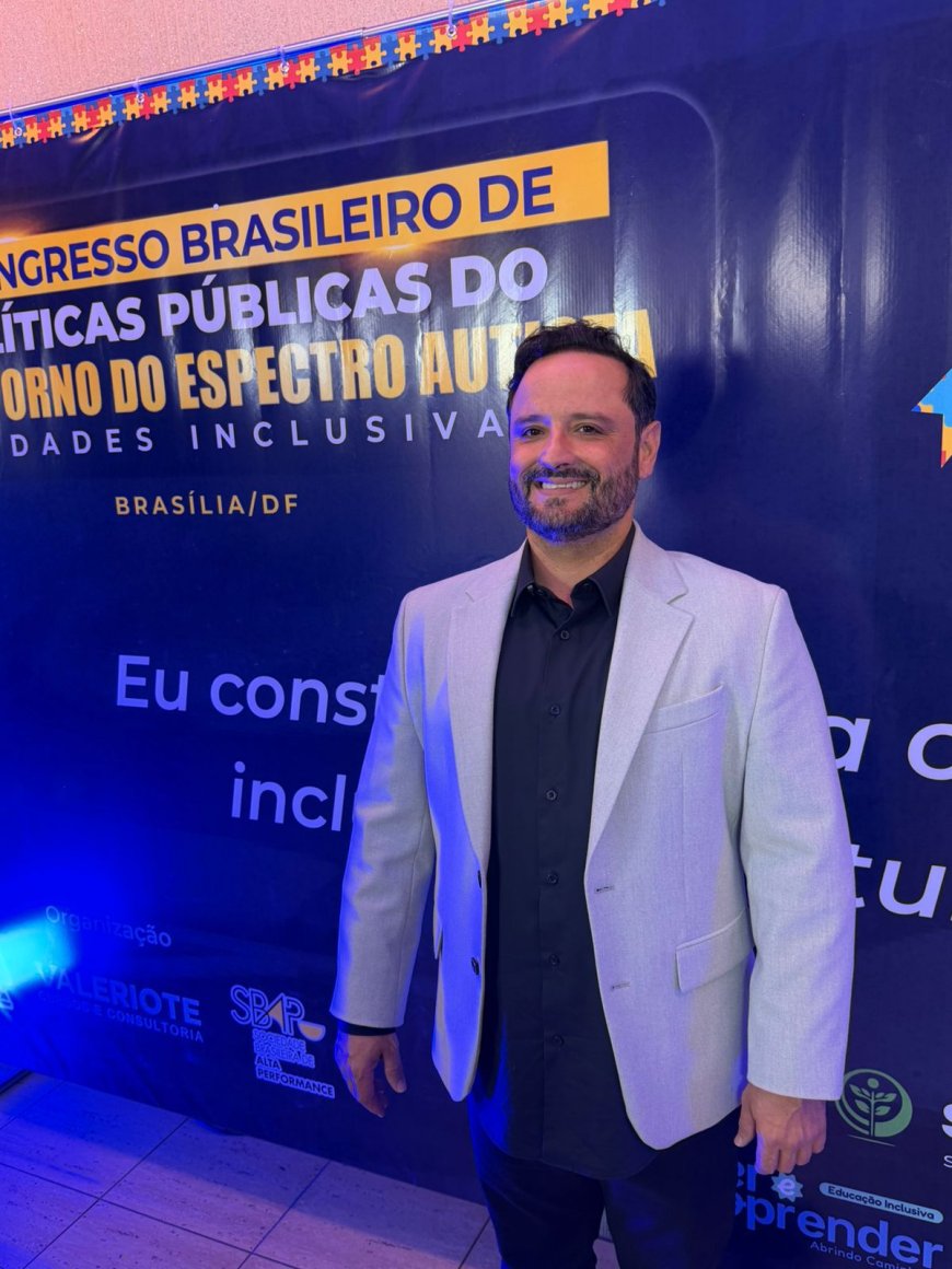 Rodrigo do Comercial Aeroporto no Congresso Brasileiro sobre Transtorno do Espectro Autista