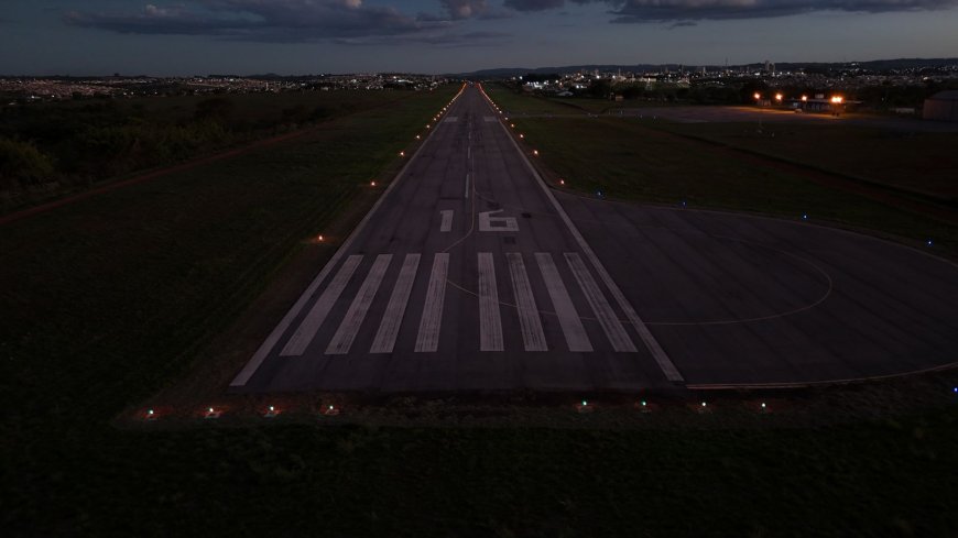 Aeroporto de Araxá recebe nova iluminação e já pode operar voos noturnos