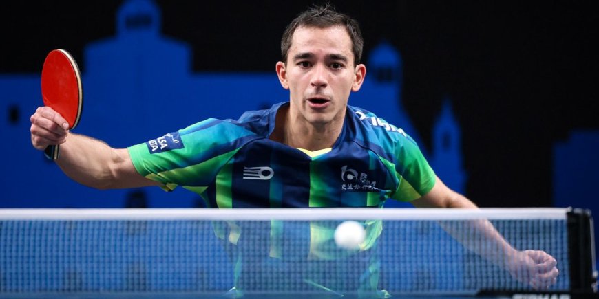 Calderano é eliminado por Lebrun na estreia de simples do WTT Finals