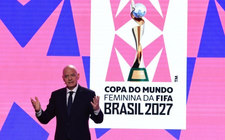 Fifa lança marca da Copa Feminina 2027 em evento no Rio de Janeiro