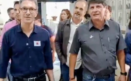 Romeu Zema cumpre agenda em Araxá e faz palestra na Acia