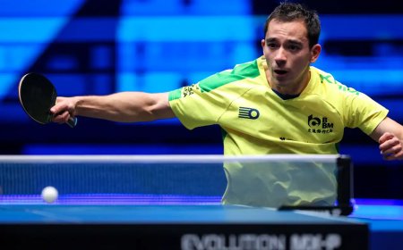Hugo Calderano estreia com vitórias no Grand Smash de Singapura