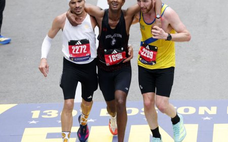 Brasileiro vira manchete por ato de empatia na Maratona de Boston