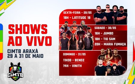CiMTB confirma seis shows de rock no Palco McCain em Araxá