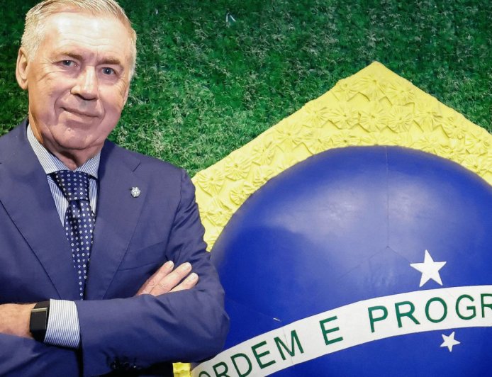 CBF anuncia ampliação de contrato com técnico Carlo Ancelotti