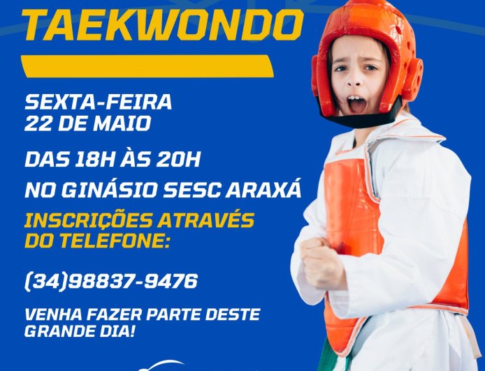 Festival de Taekwondo Sesc Araxá 2026