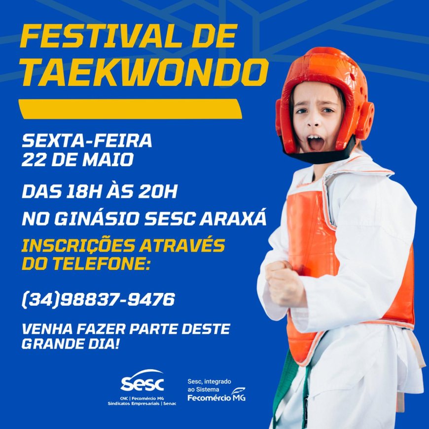 Festival de Taekwondo Sesc Araxá 2026