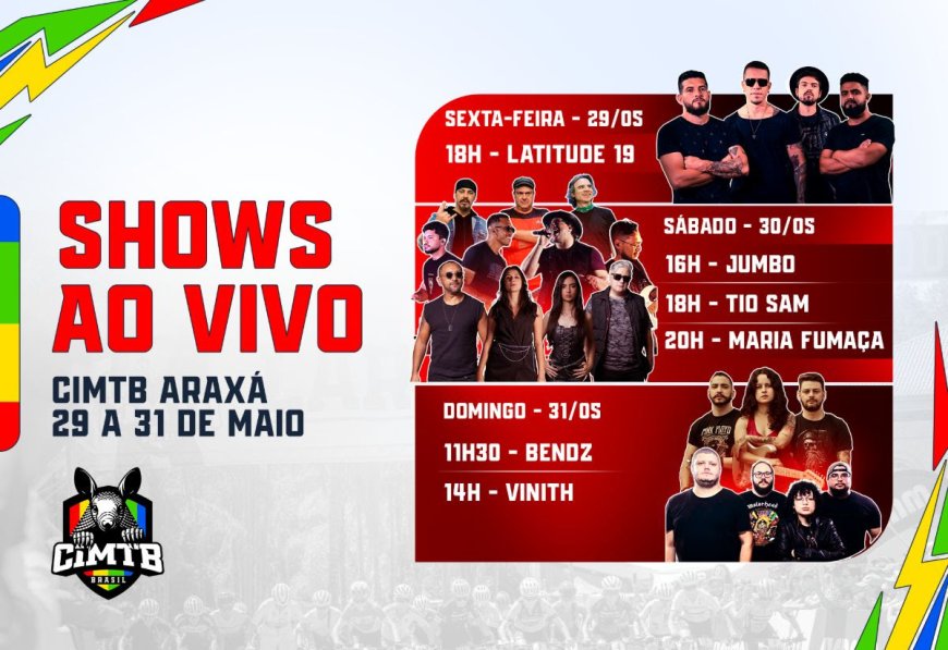 CiMTB confirma seis shows de rock no Palco McCain em Araxá