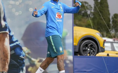 Neymar não viaja com seleção para Cleveland; segue em tratamento
