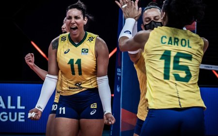 Invicto, Brasil encara campeãs olímpicas na Liga das Nações de Vôlei