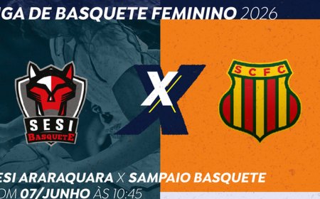 TV Brasil transmite Sesi Araraquara x Sampaio Basquete neste domingo