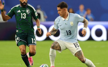 Uruguai arranca 1 a 1 com Arábia Saudita em estreia do Grupo H da Copa