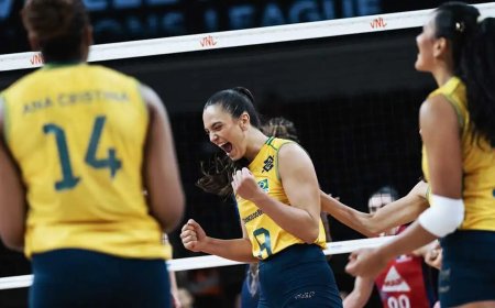 Brasil domina França e segue sem perder na Liga das Nações feminina