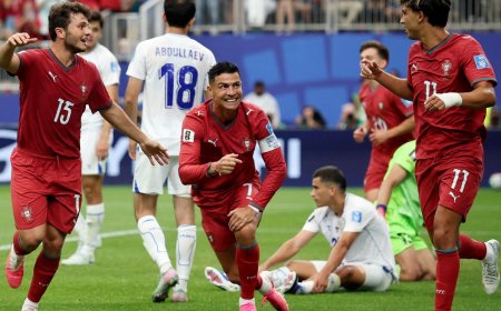 Cristiano Ronaldo faz dois gols e Portugal vence o Uzbequistão por 5x0