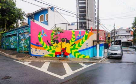 Mural em SP celebra futebol feminino um ano antes da Copa no Brasil