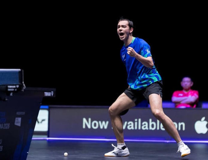 Hugo Calderano cai na final e perde chance do tri no WTT da Eslovênia